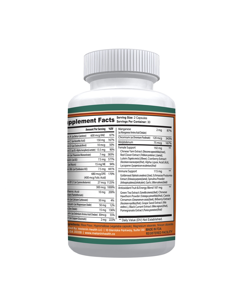 Melanin Health Women's Multivitamin